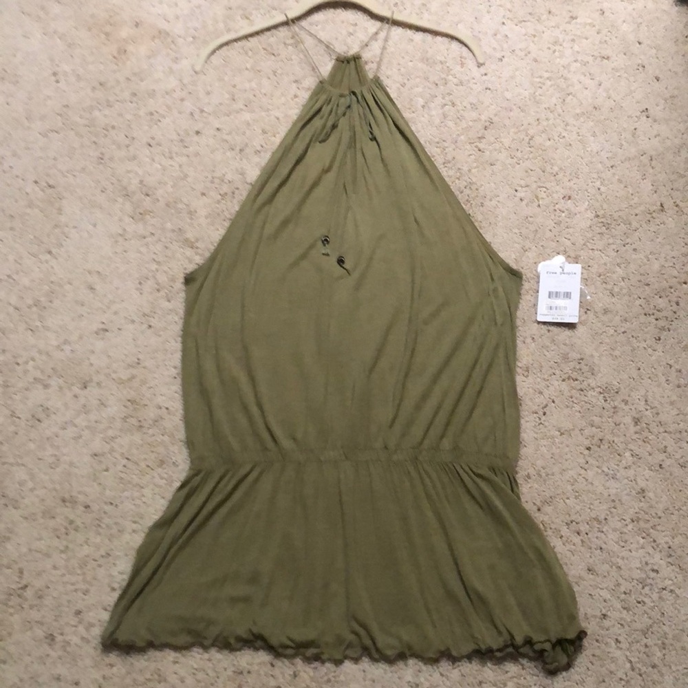 Free people olive green top